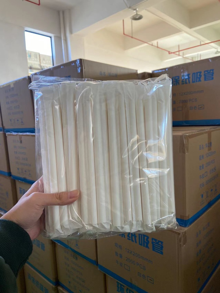 白色12*200斜口/白纸包/2000支/四层纸